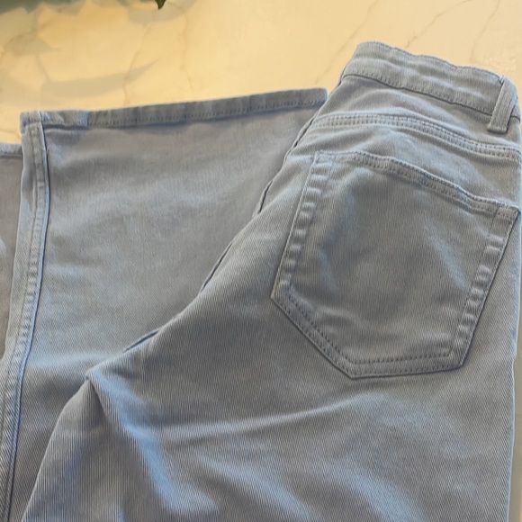BABY BLUE HIGH WAISTED WIDE LEG JEANS - Picture 4 of 5